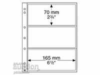 Leuchtturm Numis – 3C foi pentru trei bancnote / pachet 10 buc