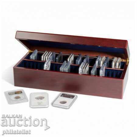 Auction Leuchtturm Voltera 90 coins up to 39 mm, luxury box Auction Leuchtturm Voltera 90 coins up to 39 mm, luxury box