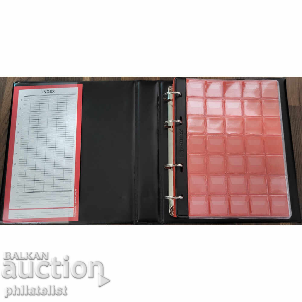 Auction Schulz 10-sheet coin binder for 221 green coins Auction Schulz 10-sheet coin binder for 221 green coins