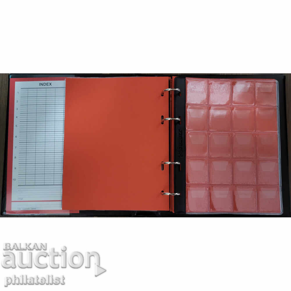 Schulz 10-sheet coin binder for 221 green coins - 5 Schulz 10-sheet coin binder for 221 green coins - 5