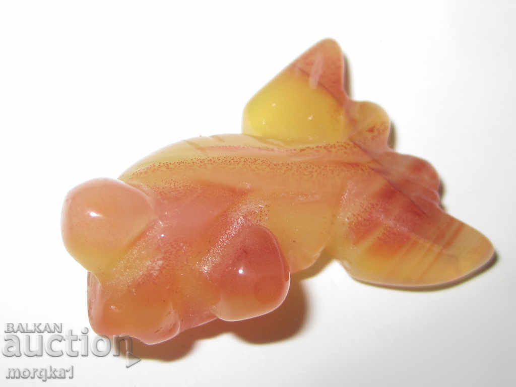 Agate natural yellow goldfish, fish 35 carats with price 44.00 BGN | € 22.50