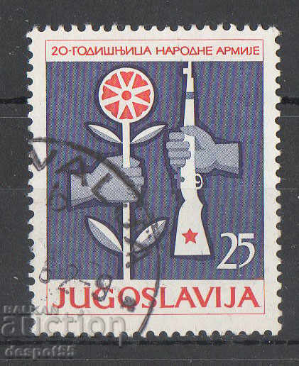 1961. Iugoslavia. Ziua Armatei Naționale.