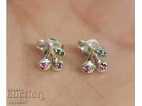 Silver 925 Earrings PANDORA Cherries