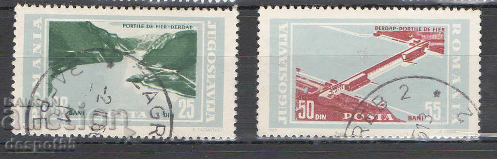 1965. Iugoslavia. Hidroenergie și sistem de navigație Djerdap.