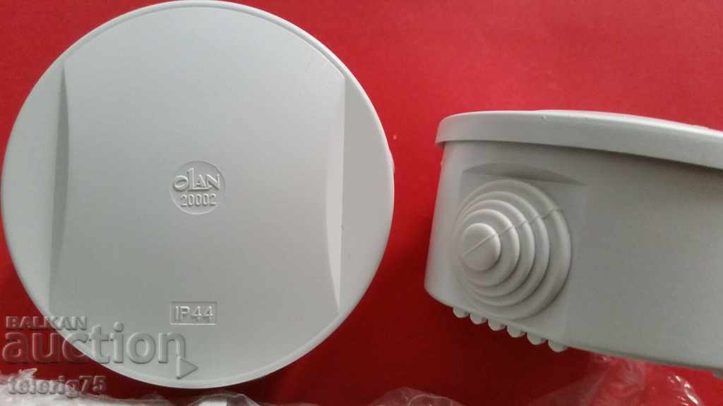 Junction Boxes with Holes OLAN, IP44,80 / 40mm-Italy-5pcs. with price 20.00 BGN | € 10.23 Junction Boxes with Holes OLAN, IP44,80 / 40mm-Italy-5pcs. with price 20.00 BGN | € 10.23