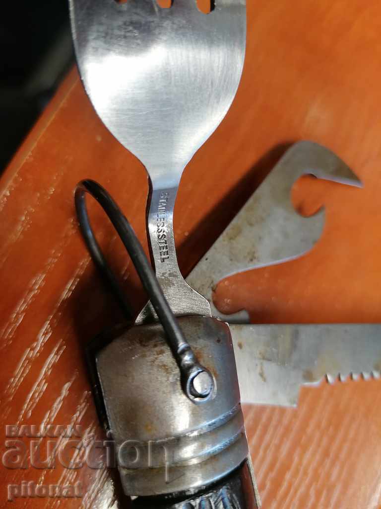 Delivery of Old combined folding knife JAPAN Delivery of Old combined folding knife JAPAN