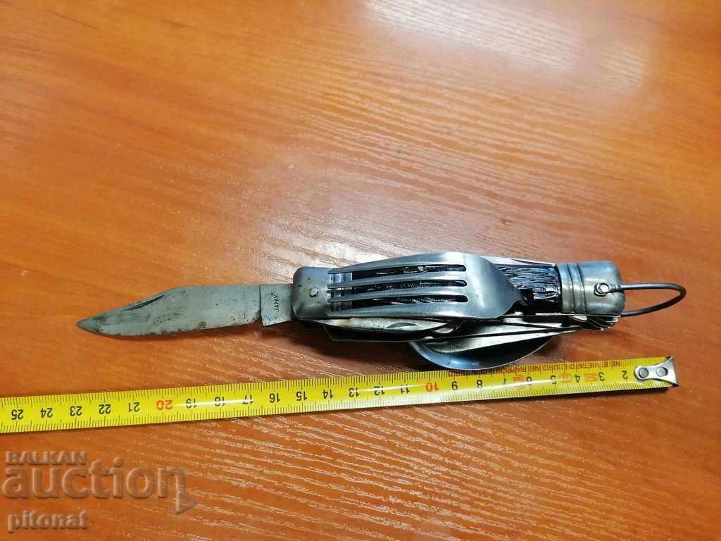 Old combined folding knife JAPAN - 5 Old combined folding knife JAPAN - 5
