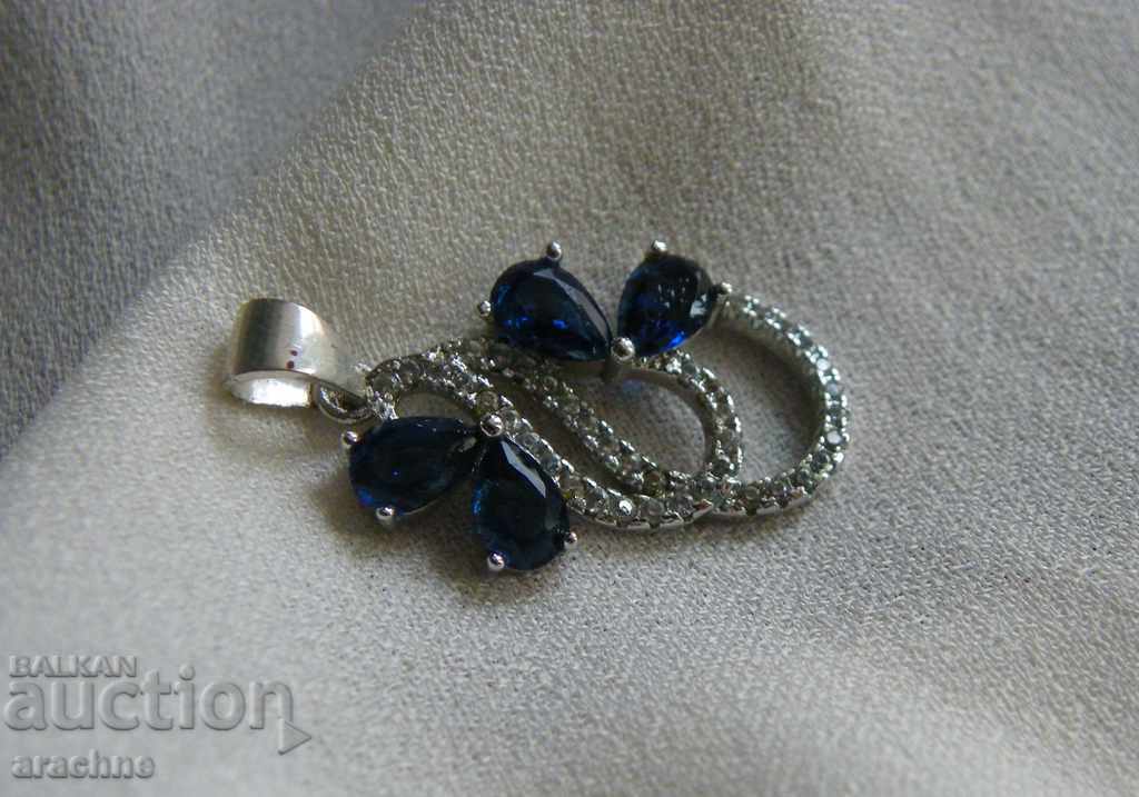 Pendant with blue / london blue / topaz with price 69.00 BGN | € 35.28 Pendant with blue / london blue / topaz with price 69.00 BGN | € 35.28