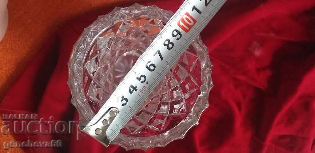 Beautiful engraved large crystal vase / 70s with price 70.00 BGN | € 35.79 Beautiful engraved large crystal vase / 70s with price 70.00 BGN | € 35.79
