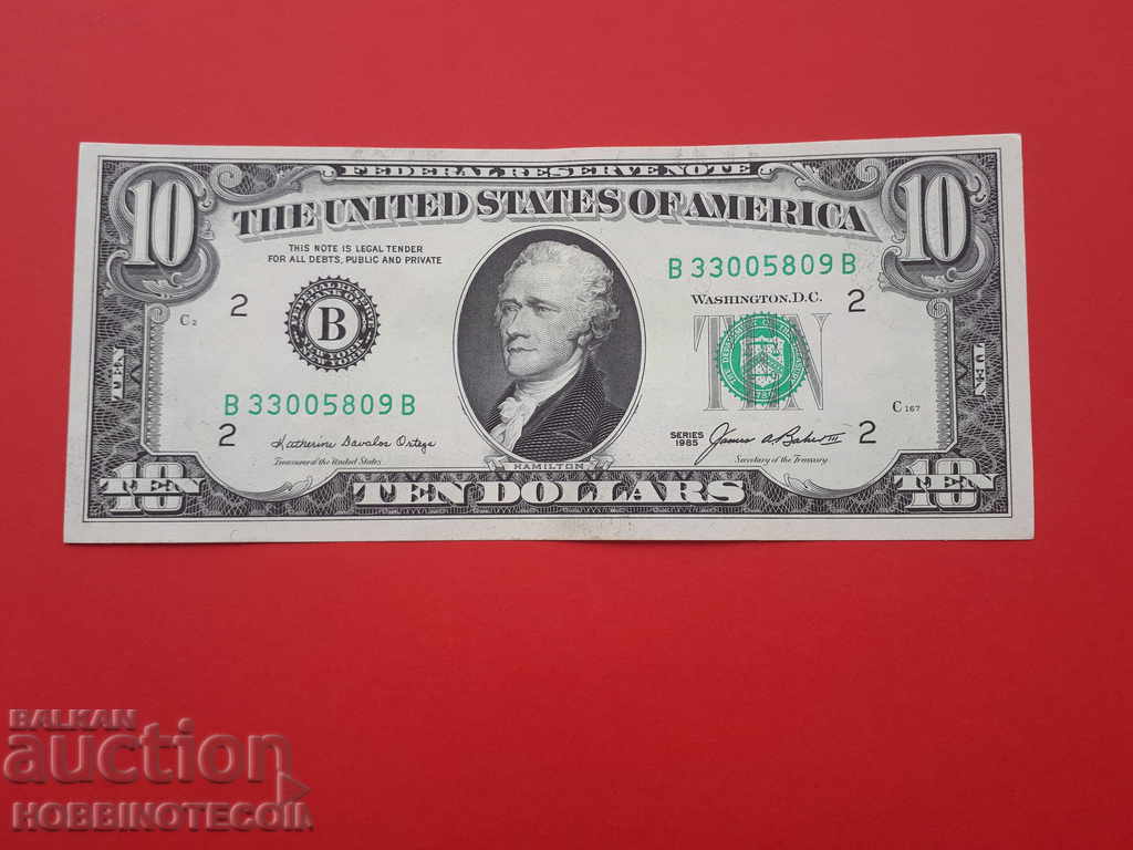 USA USA $ 10 - B - issue issued 1985 aUNC UNC