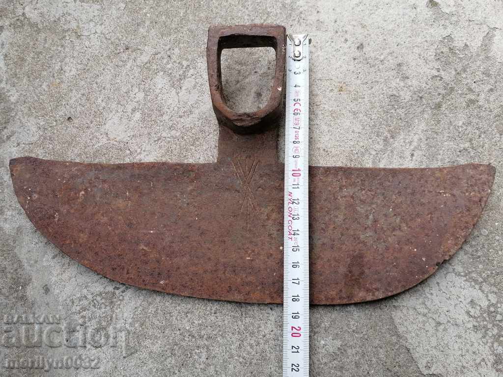 Forged hoe, agricultural tool, wrought iron - 5 Forged hoe, agricultural tool, wrought iron - 5