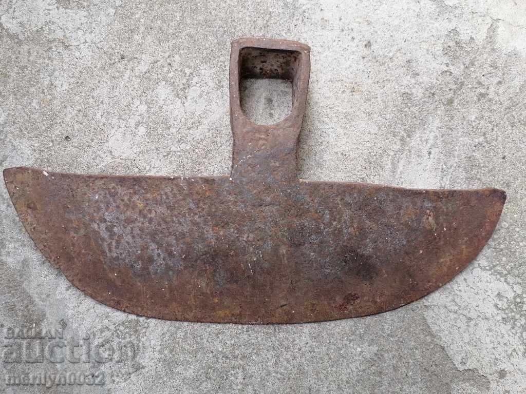 Forged hoe, agricultural tool, wrought iron - 7 Forged hoe, agricultural tool, wrought iron - 7