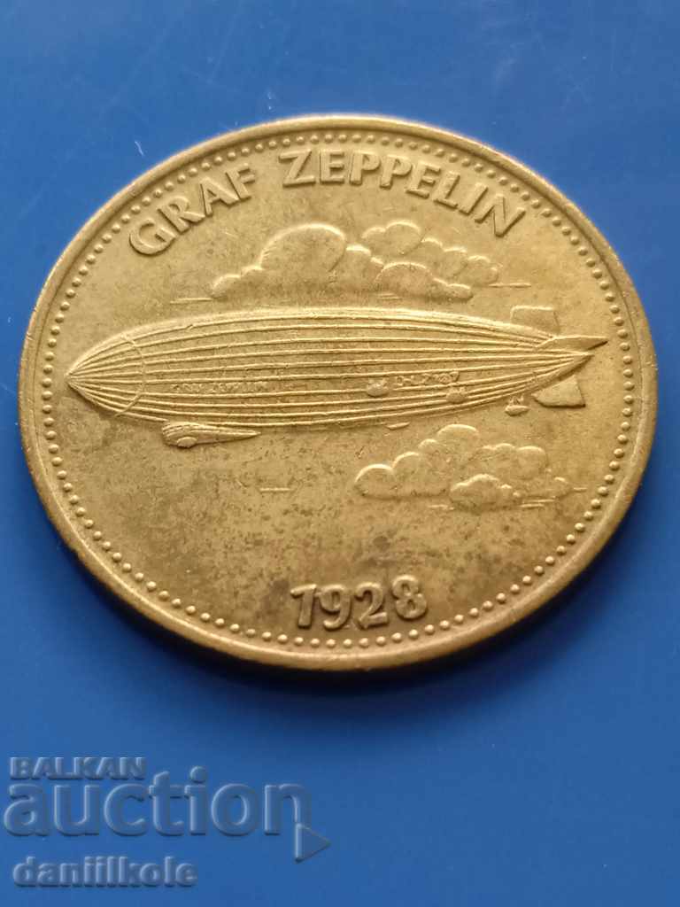 *$*Y*$* ЖЕТОН SHELL - GRAF ZEPPELIN 1928 - ОТЛИЧЕН*$*Y*$* - 6
