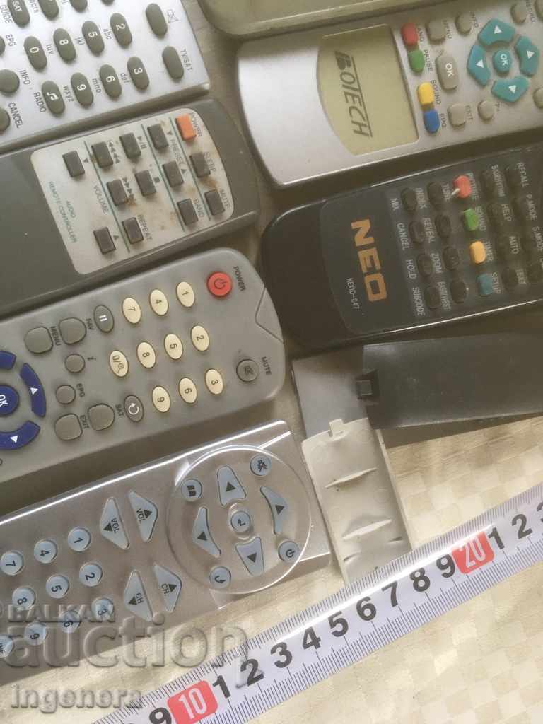 Delivery of REMOTE CONTROLS REMOTE-9 PCS SCRAP FOR PARTS