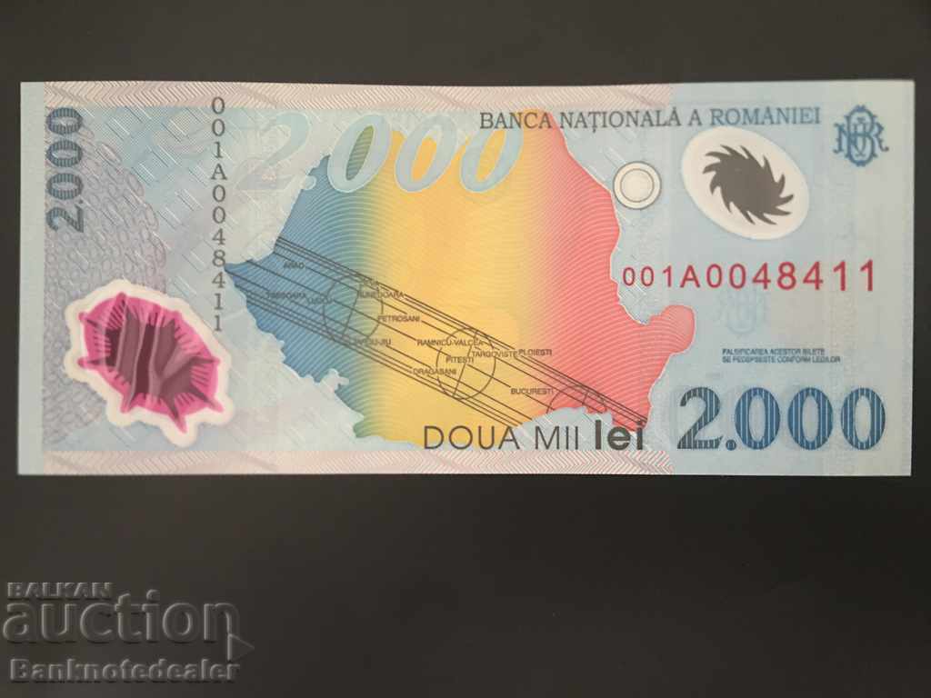 Romania 2,000 lei 2000 Pick 109a Re 8411