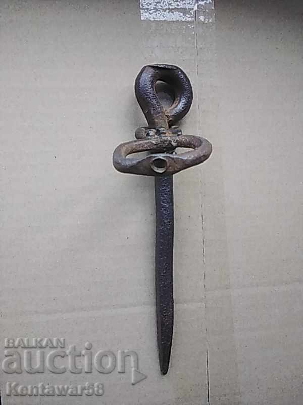 Old forged awl with ring. with price € 1.00 | 1.96 BGN Old forged awl with ring. with price € 1.00 | 1.96 BGN