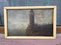 Old Picture Sea Oil Paints