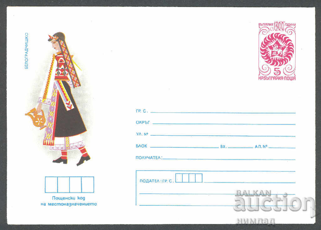 1981 П 1910 - Национални носии, Белоградчишко