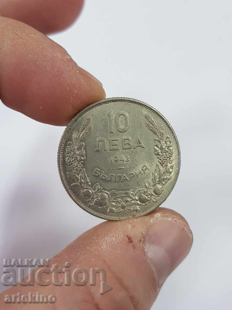Licitație Moneda regală bulgară 10 BGN, 1943