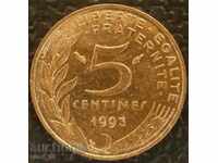 Franța - 5 centime 1993