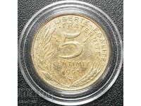 Franța - 5 centimes 1993
