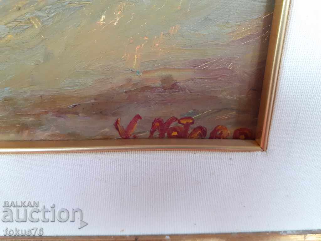 Auction Wonderful master painting oil on canvas signature frame Auction Wonderful master painting oil on canvas signature frame