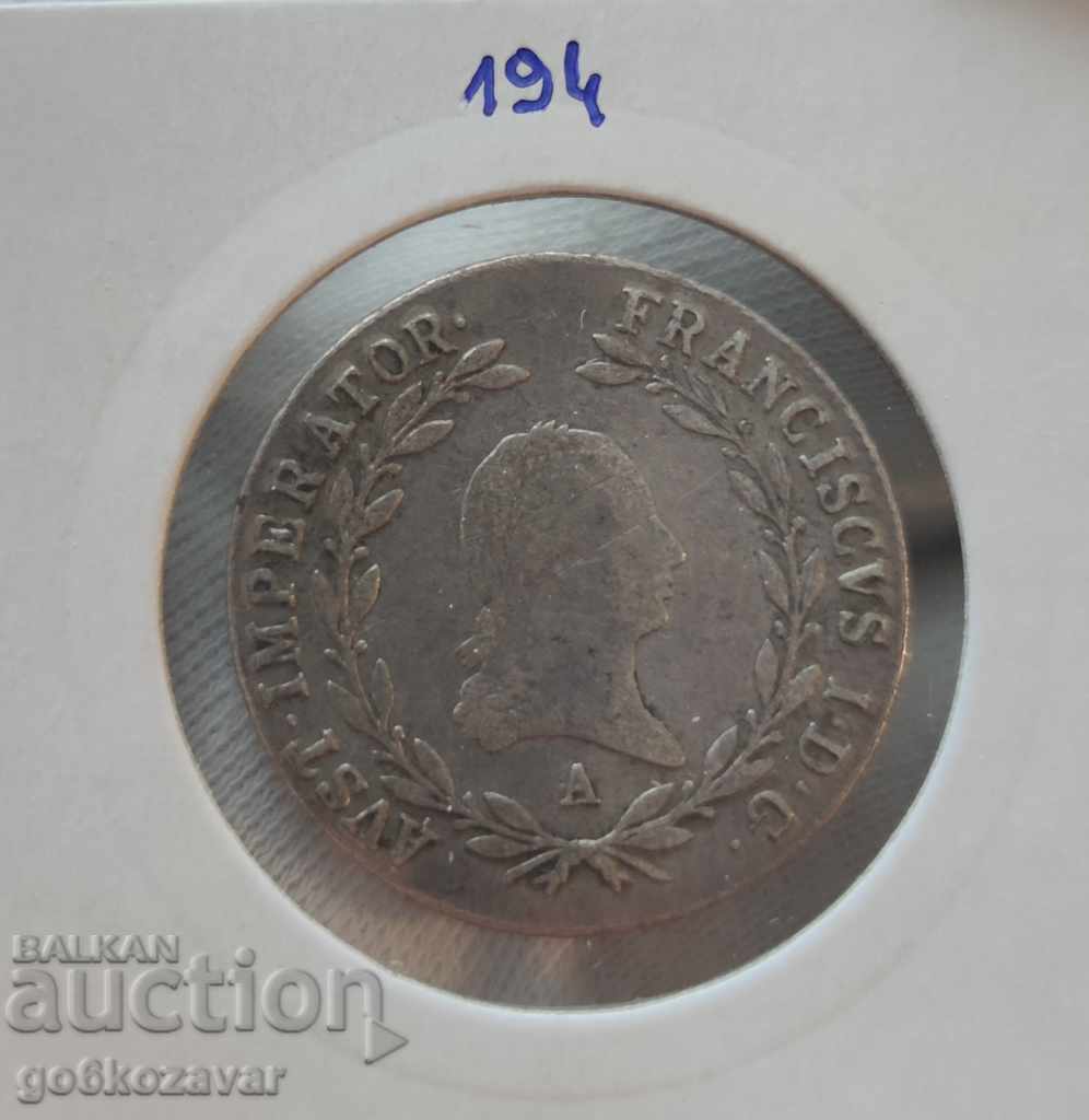 Austria 20 Kreuzer 1818 Silver! with price 48.00 BGN | € 24.54 Austria 20 Kreuzer 1818 Silver! with price 48.00 BGN | € 24.54