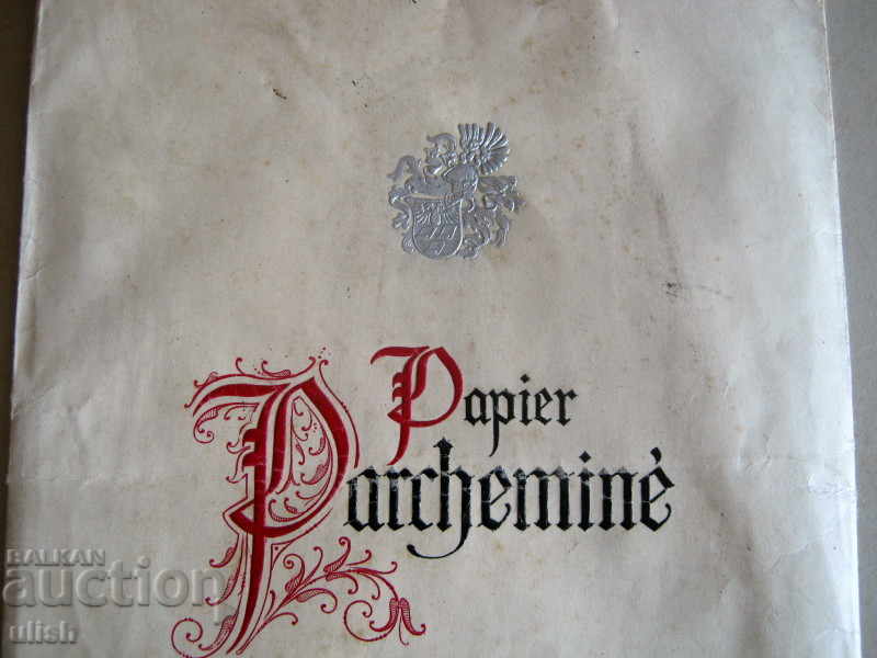 Royal parchment envelope by Ivan Kasarov Papier parchemine with price 50.00 BGN | € 25.56