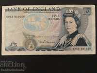 England 5 Pounds 1971-91 Pick 378 Ref 1039