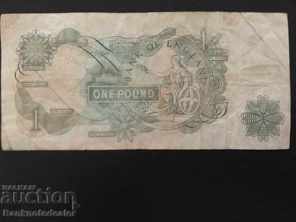 England 1 Pound 1966 Pick 374e Ref 3673 with price 8.00 BGN | € 4.09 England 1 Pound 1966 Pick 374e Ref 3673 with price 8.00 BGN | € 4.09