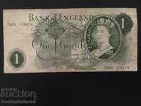 Anglia 1 Pound 1966 Pick 374e Ref 3673