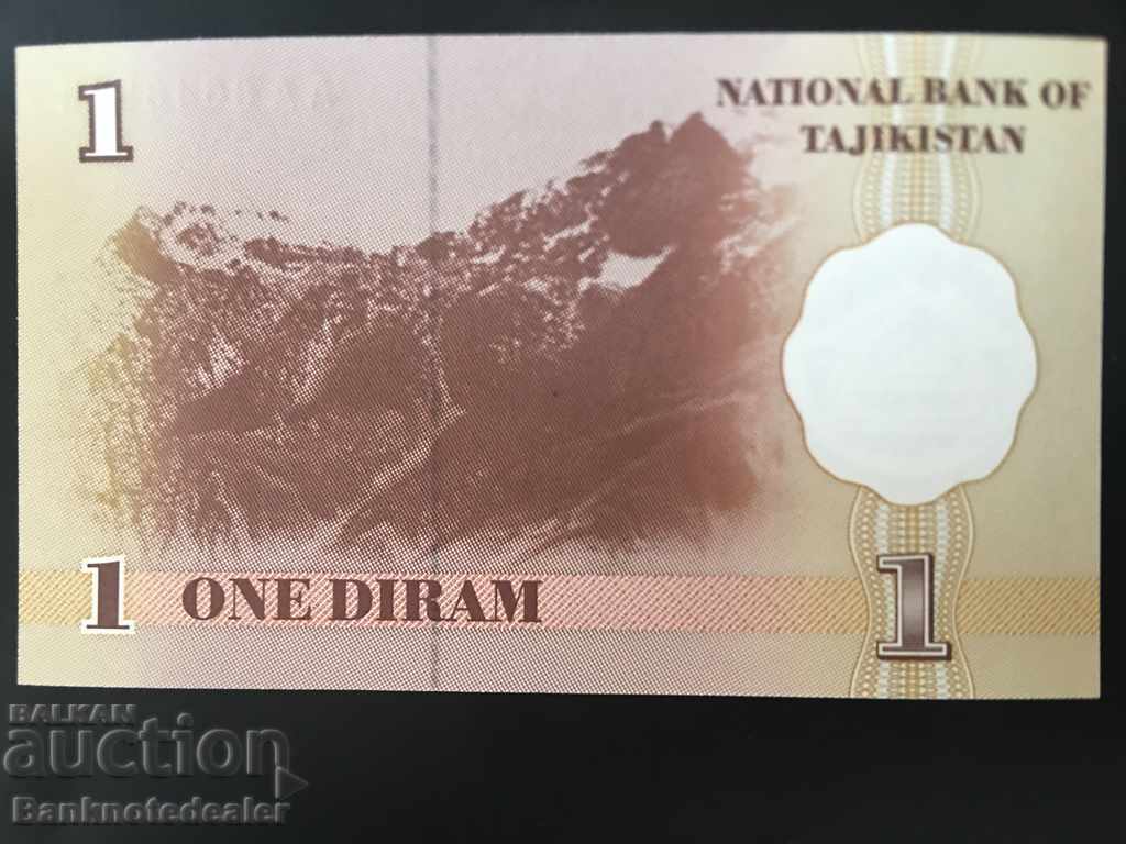 Tajikistan 1 Diram 1999 Pick 10 Ref 3529 with price 1.00 BGN | € 0.51 Tajikistan 1 Diram 1999 Pick 10 Ref 3529 with price 1.00 BGN | € 0.51