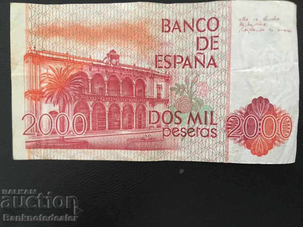 Spain 2000 Pesetas 1980 Pick 159 Ref 1304 with price 45.00 BGN | € 23.01