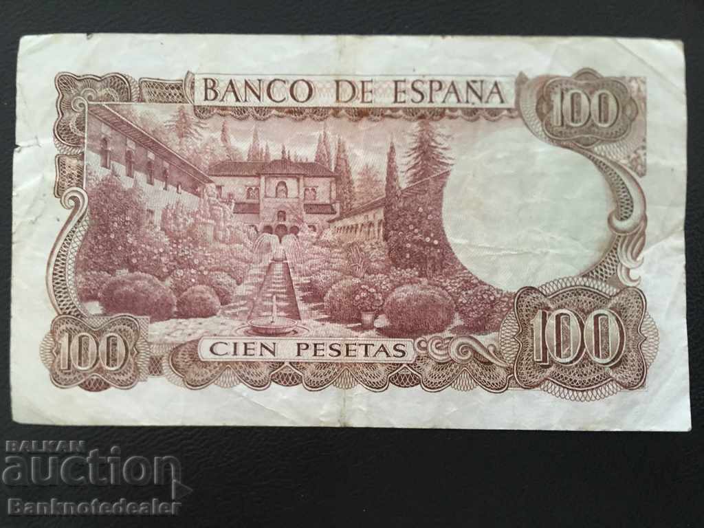 Spain 100 Pesetas 1970 Pick 152 Ref 7345 with price 7.00 BGN | € 3.58