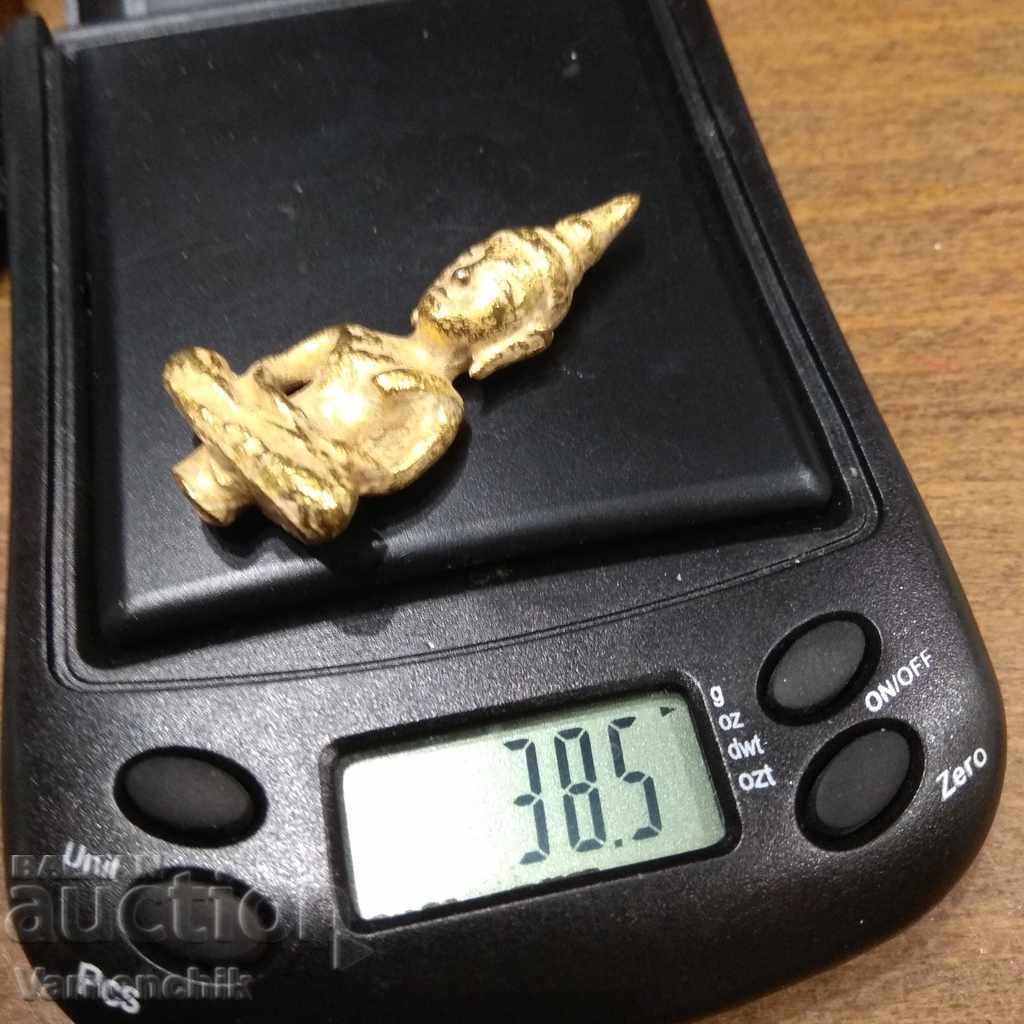 Миниатюра дебела позлата ,много тежка 38.5 г. Азиатска - 5 Миниатюра дебела позлата ,много тежка 38.5 г. Азиатска - 5