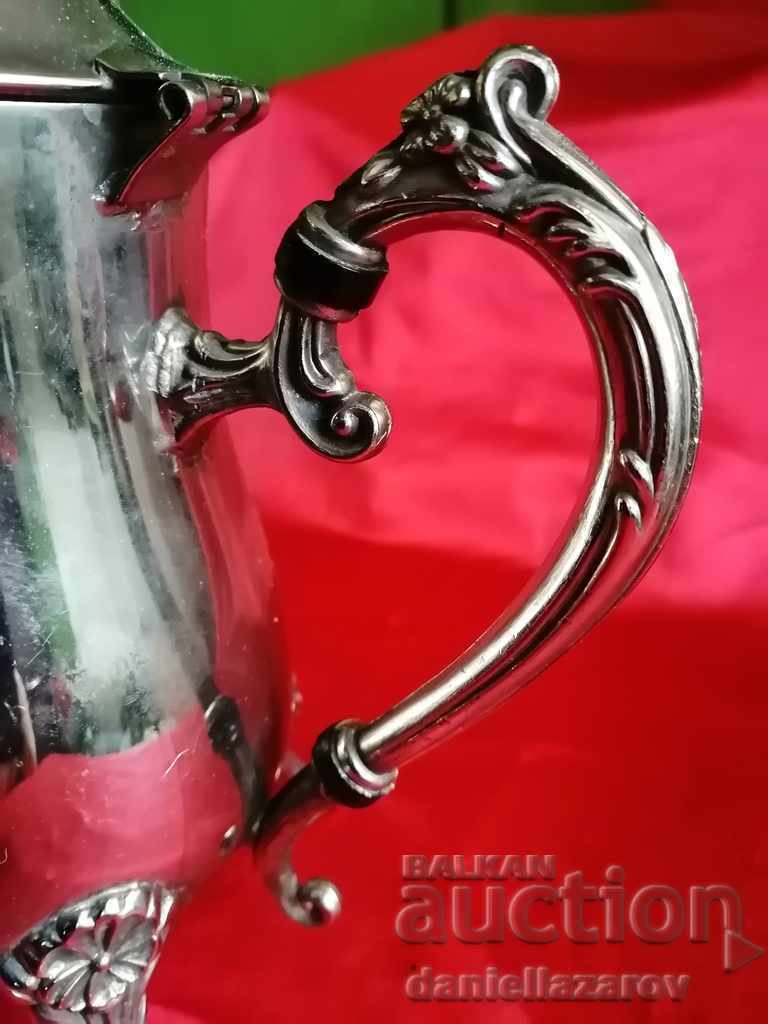 Auction Old Silver Plated BAROQUE Jug, Teapot Auction Old Silver Plated BAROQUE Jug, Teapot