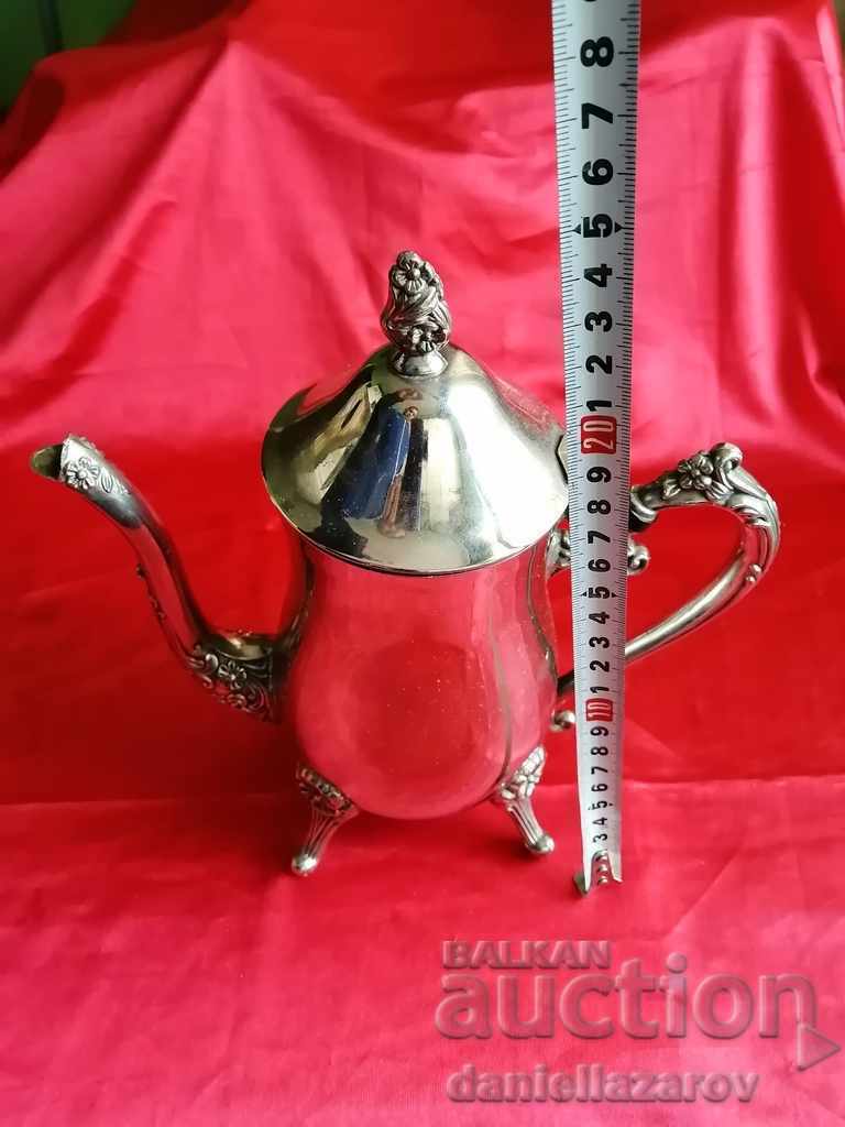 Old Silver Plated BAROQUE Jug, Teapot - 7 Old Silver Plated BAROQUE Jug, Teapot - 7