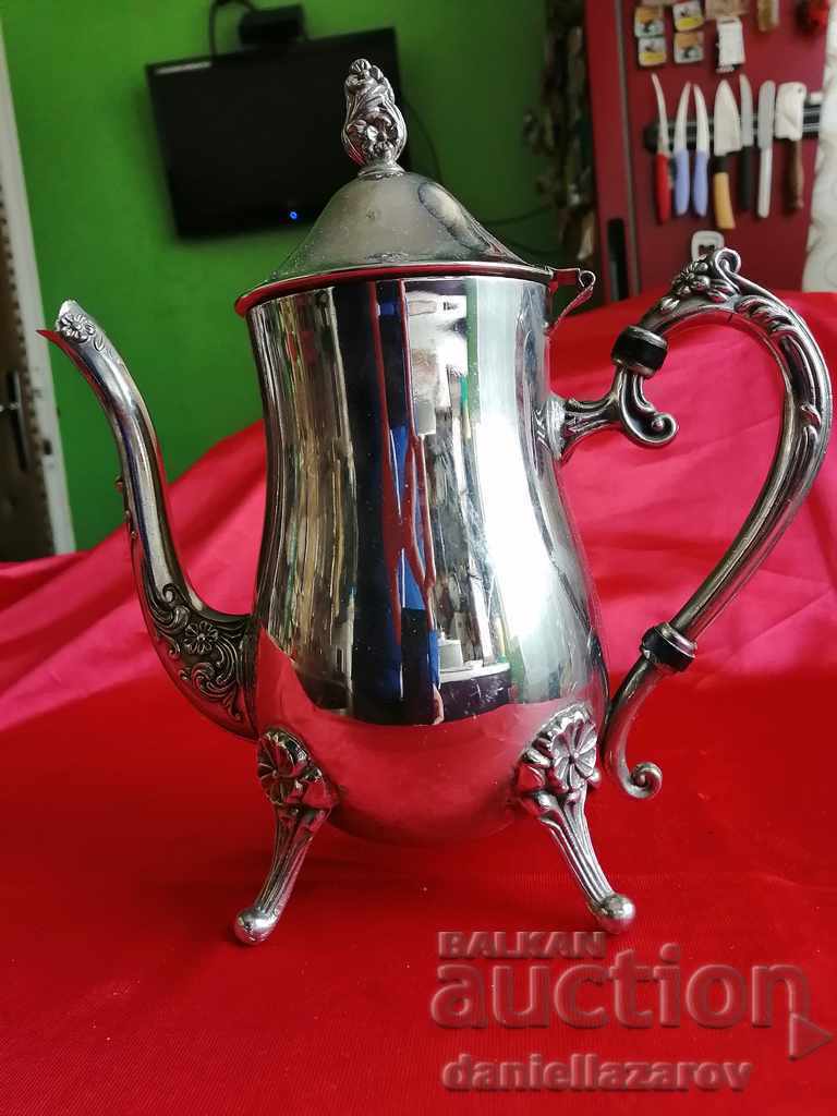 Old Silver Plated BAROQUE Jug, Teapot