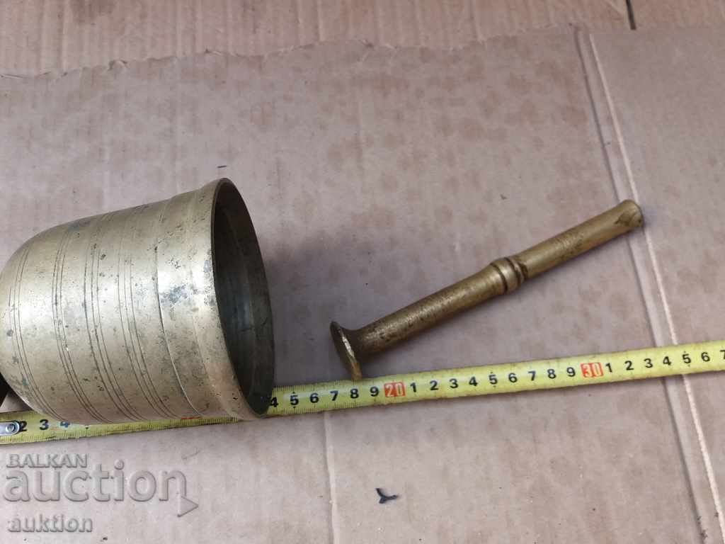 MASSIVE REVIVAL BRONZE MORTAR, COURT FOR HERBS SPICES - 7 MASSIVE REVIVAL BRONZE MORTAR, COURT FOR HERBS SPICES - 7