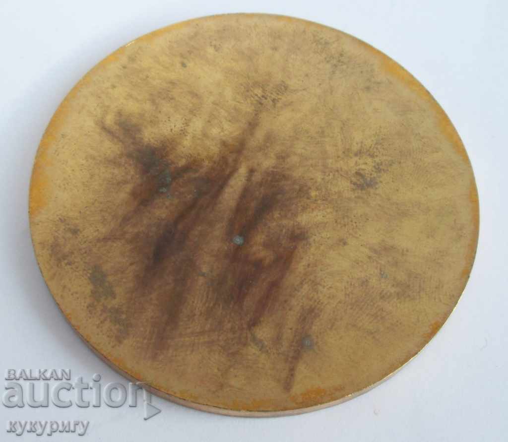 Old badge medal plaque party organization BCP Ruse - 5