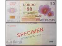 ДОКДО 50 Долара DOKDO 50 Dollars, Specimen, 2012 UNC