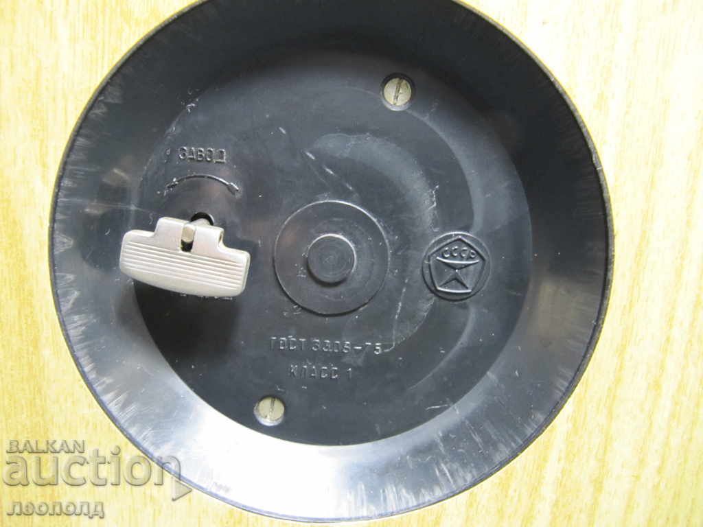 RETRO USSR SOCIALIST TABLE MECHANICAL WEEKLY CLOCK MOLNIYA - 5