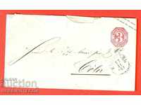GERMANIA scrisoare de călătorie WURTTEMBURG - 1860 - 3 k