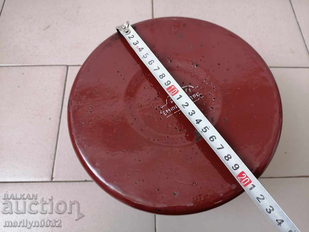 Enameled teapot, soup with enamel, Bulgaria - 5 Enameled teapot, soup with enamel, Bulgaria - 5