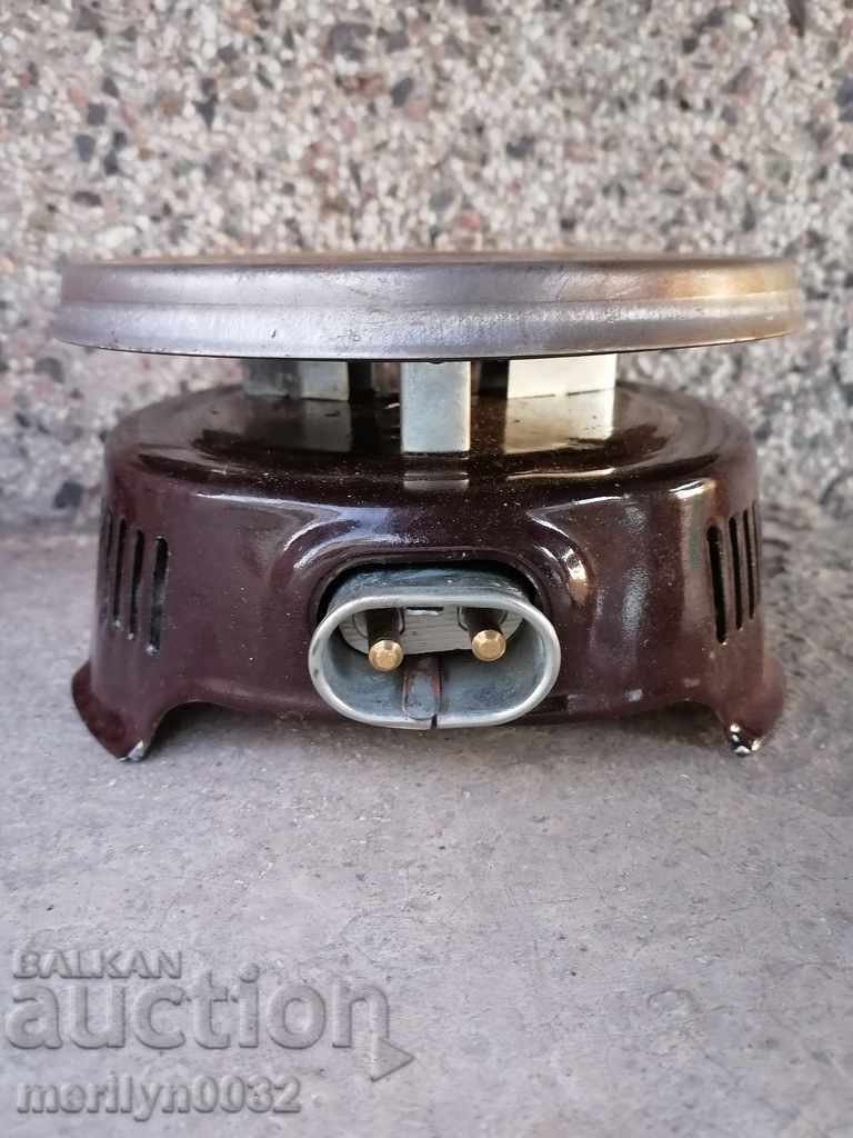Auction Old social stove with closed rheotan Elprom 800 watts Auction Old social stove with closed rheotan Elprom 800 watts