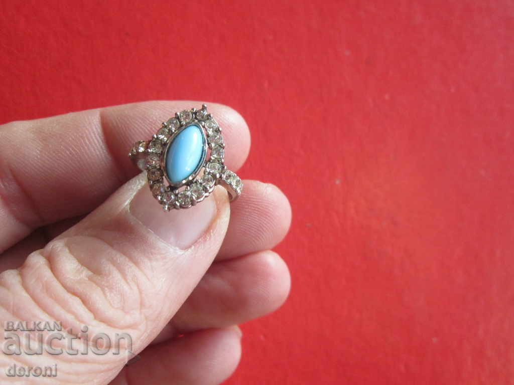 Unique silver ring with stones - 6 Unique silver ring with stones - 6