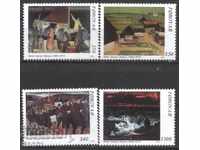 Pure stamps Painting Samal Jensen 1991 from the Faroe Islands
