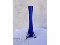 Cobalt glass vase №1372
