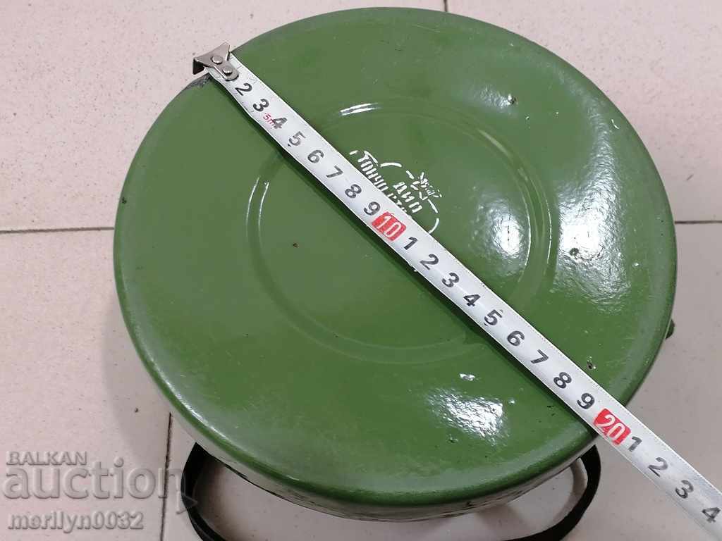 Enameled teapot, soup with enamel, Bulgaria - 5