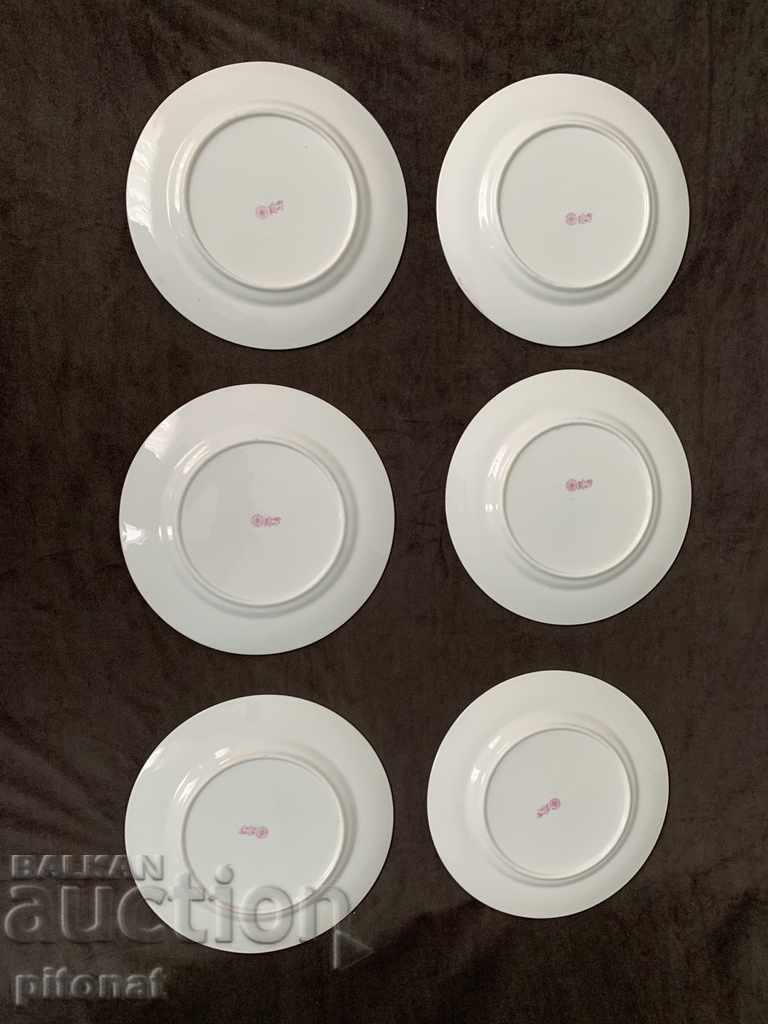 Set of hand-painted plates ROYAL DOULTON Wilson June with price 850.00 BGN | € 434.60